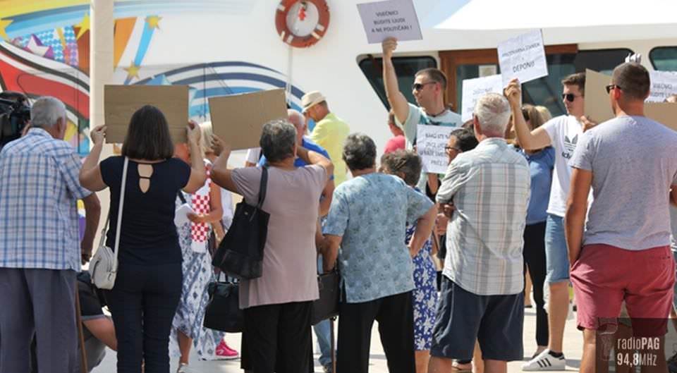 Gradsko vijeće Grada Paga o protestu mještana Gorice