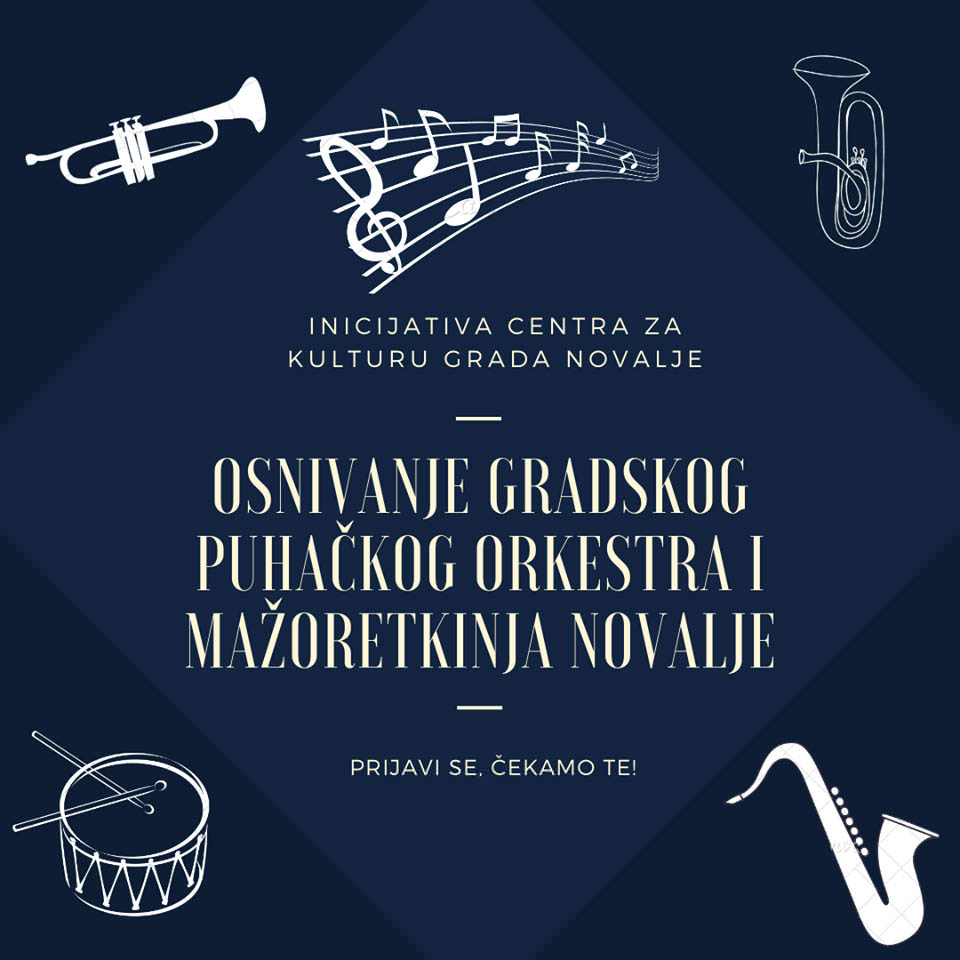 Novalja: Osniva se gradski puhački orkestar i sastav mažoretkinja