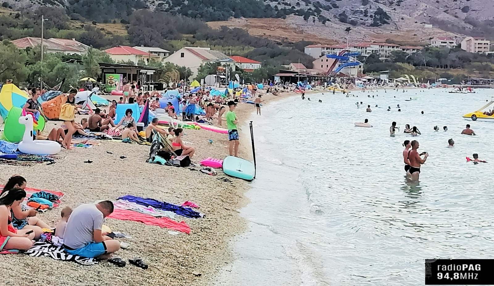 Na području Grada Paga je, u špici turističke sezone, broj turista znatno iznad očekivanog