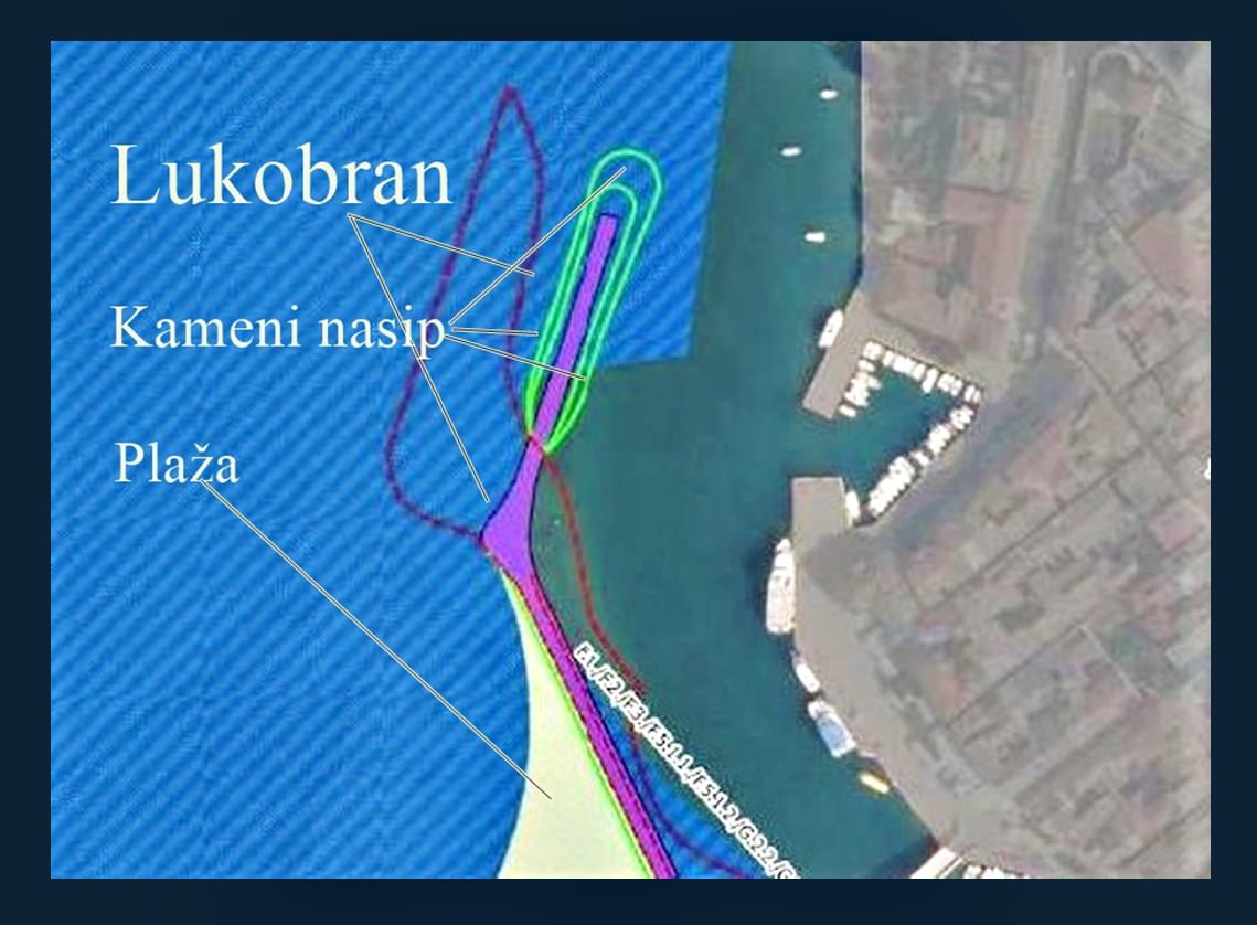 Površina projekta lukobrana i plaže u luci Pag iznosi 9. 985 m2 – Što se sve planira raditi?