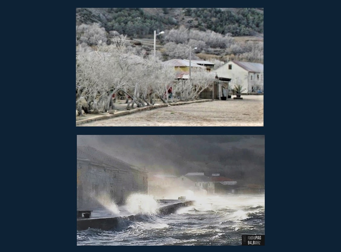 Posolica-prirodni fenomen otoka Paga koji nastaje za jake bure