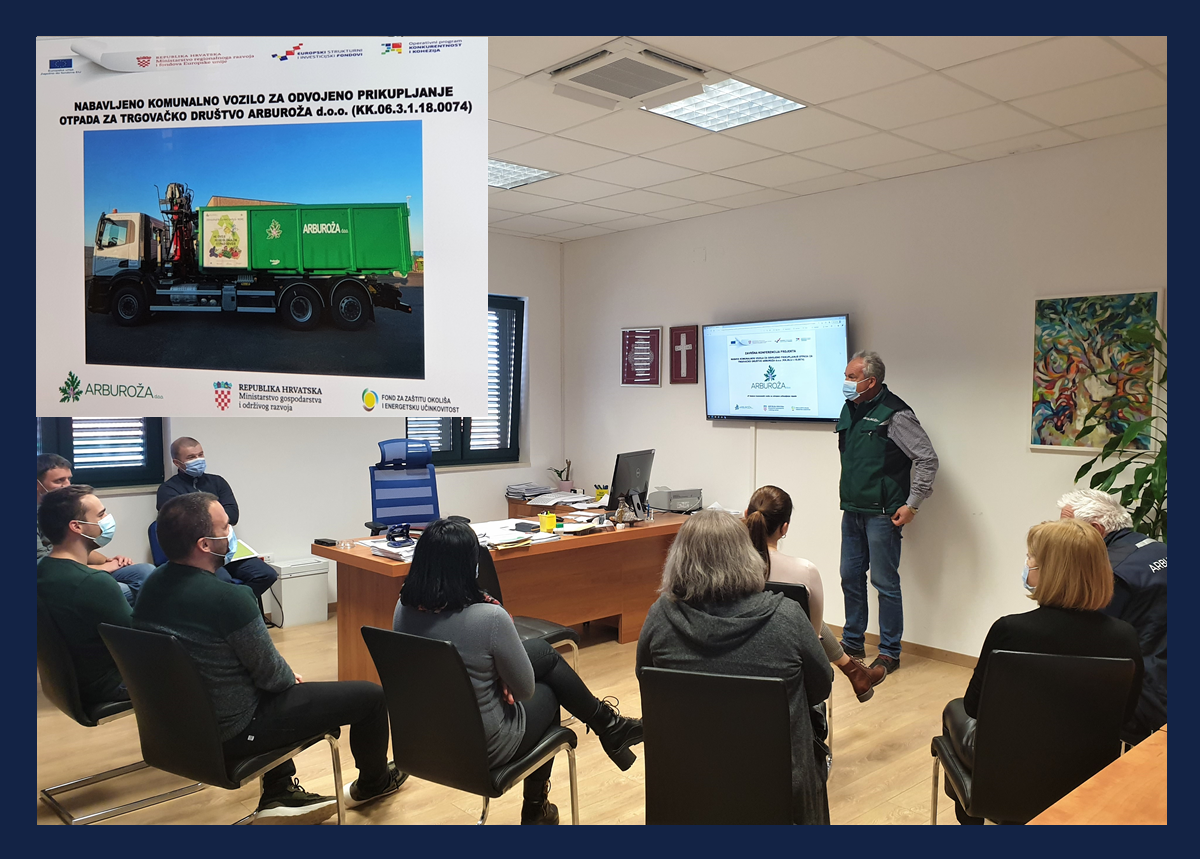 Održana je završna konferencija projekta “Nabava komunalnog vozila za TD Arburoža d.o.o Novalja”