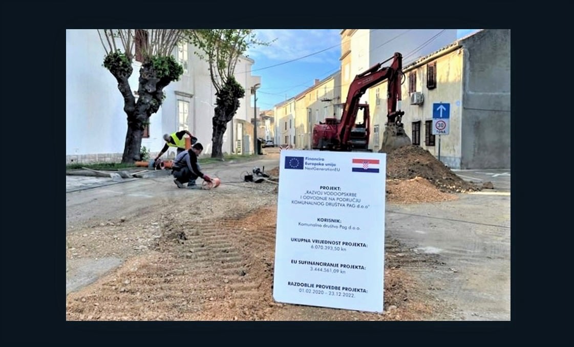 Crpna stanica CS-3 Jadran u Pagu: Radovi na prometnicama bit će uskoro završeni