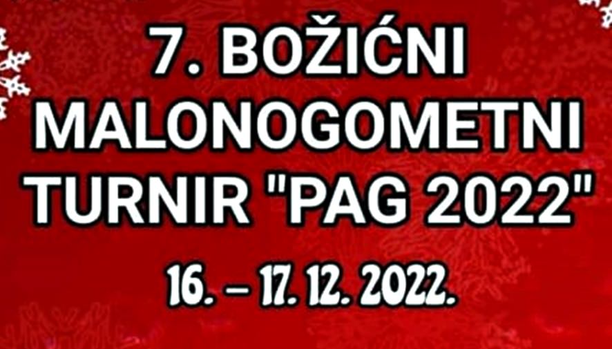 U Pagu će se 16. i 17. prosinca održati 7. Božićni malonogometni turnir