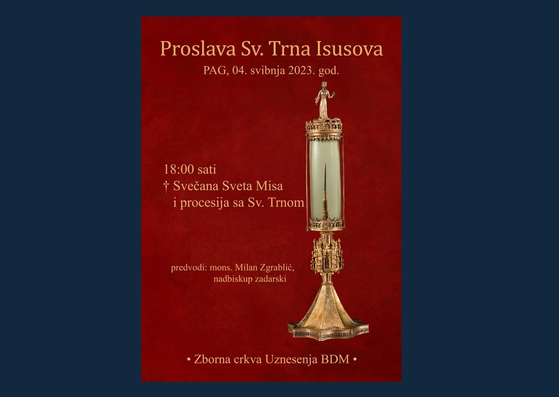 Pag: Proslava sv. Trna Isusova misnim slavljem i procesijom