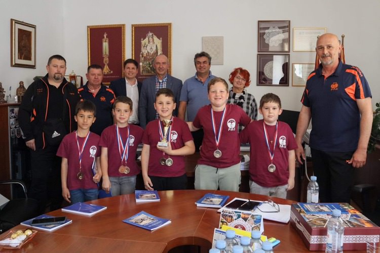 Prijem prvaka Dalmacije kod gradonačelnika Paga