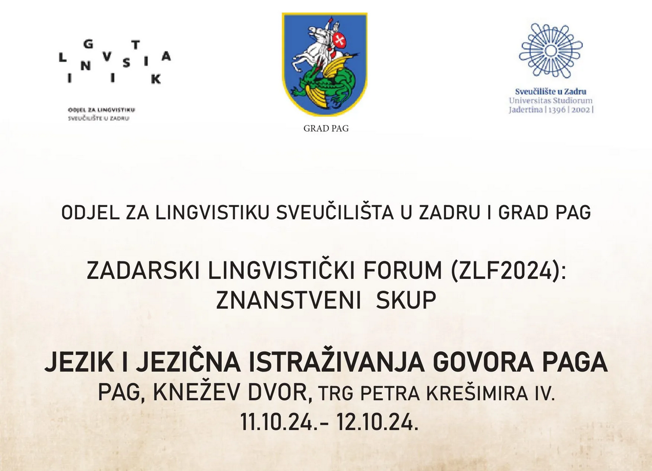 Program skupa Jezik i jezična istraživanja Grada Paga