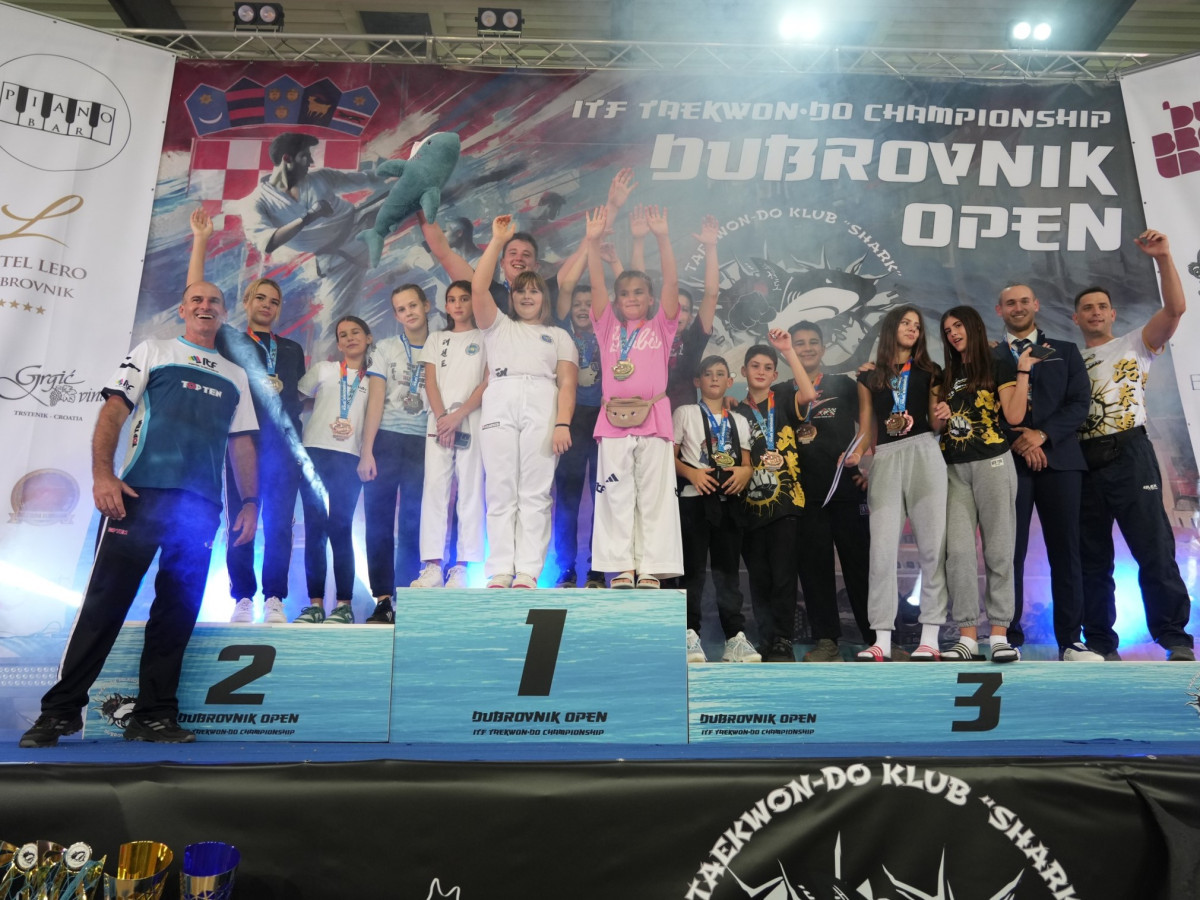 Taekwon-do kluba Novalja s Dubrovnik Open 2024. vraća se s pregrštom medalja