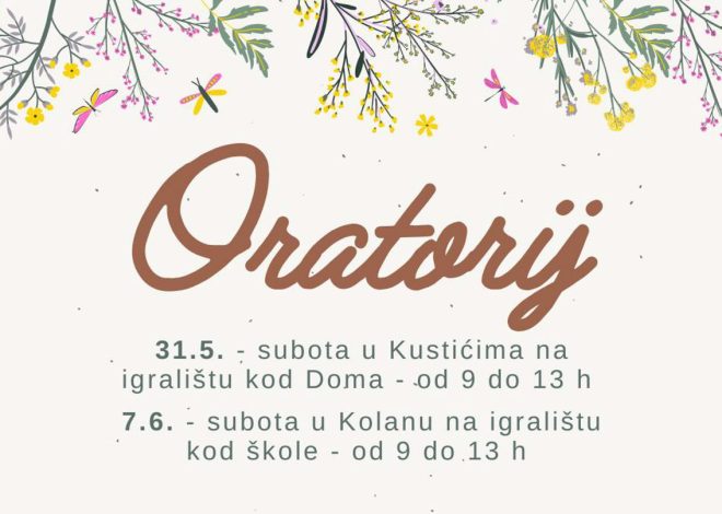 Oratorij za djecu u Kustićima i Kolanu