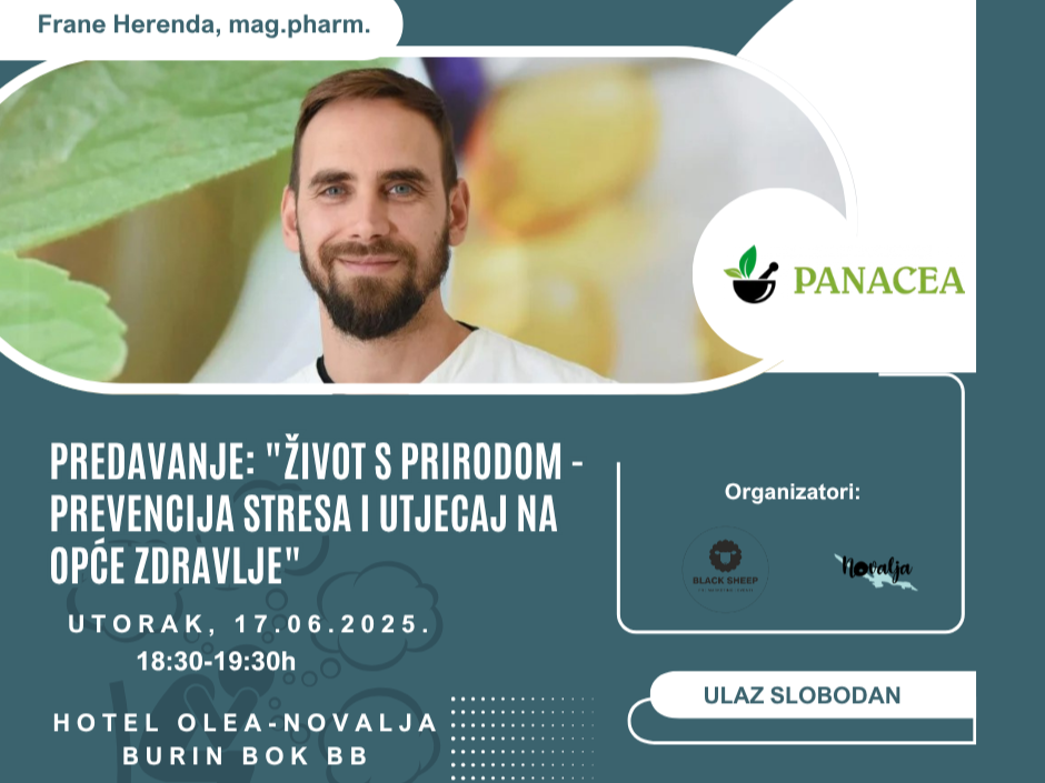 Predavanje u Novalji: Život s prirodom – prevencija stresa i utjecaj na opće zdravlje