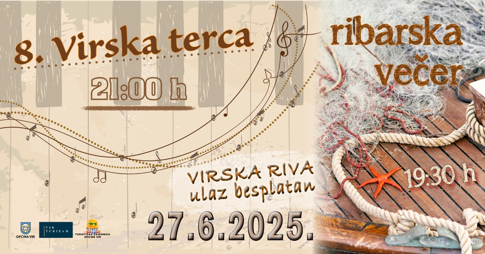 Ribarska večer i osmo izdanje Virske terce