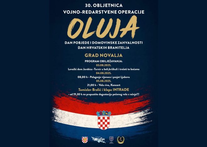 Novalja: Obilježavanje 30. obljetnice vojno-redarstvene operacije “Oluja”