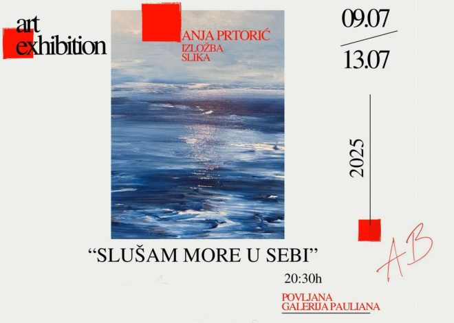 Izložba slika Anje Prtorić „Slušam more u sebi“ u Galeriji Pauliana