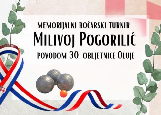 Povljana: Memorijalni boćarski turnir parova “Milivoj Pogorilić”