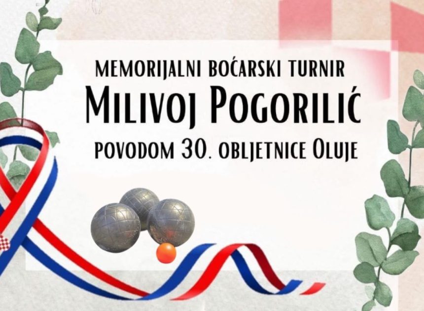 Povljana: Memorijalni boćarski turnir parova “Milivoj Pogorilić”