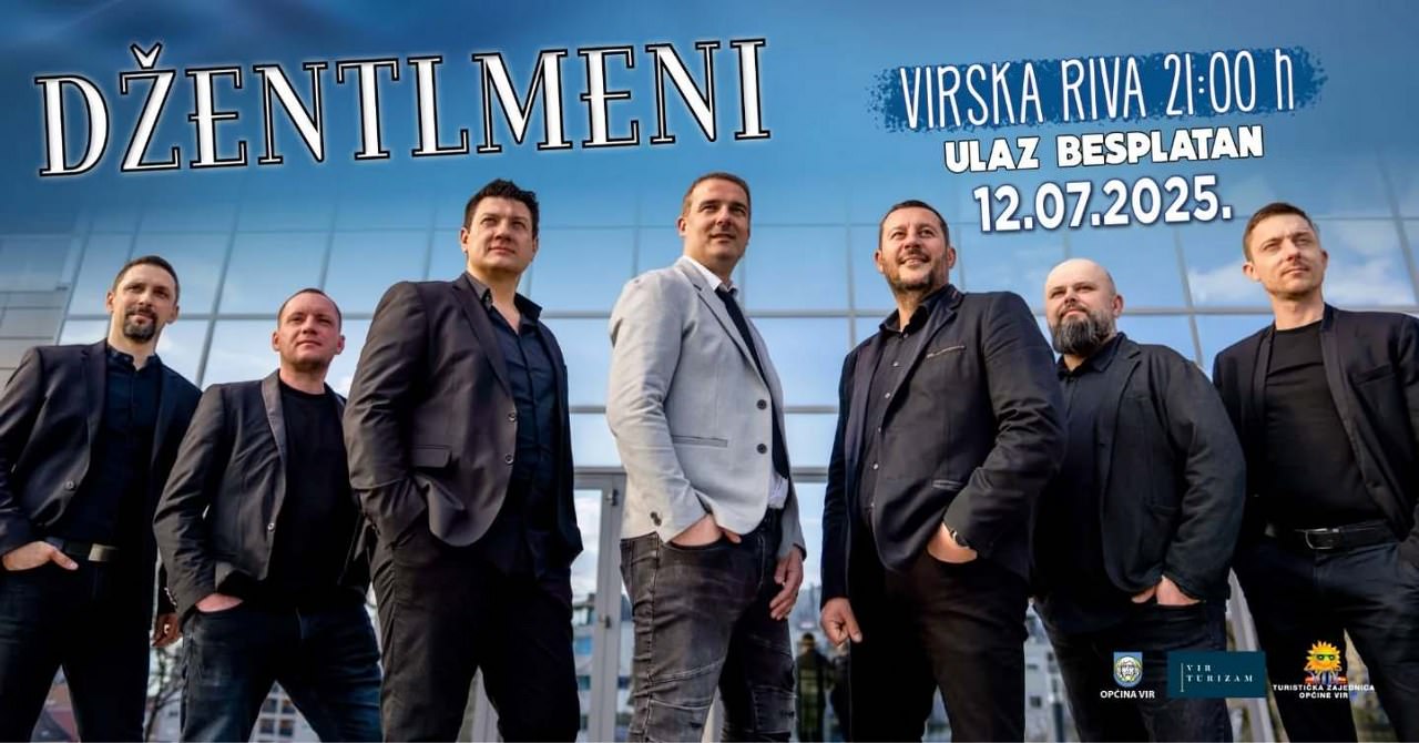 Džentlmeni na Viru u subotu, 12. srpnja – u sklopu Virskog ljeta