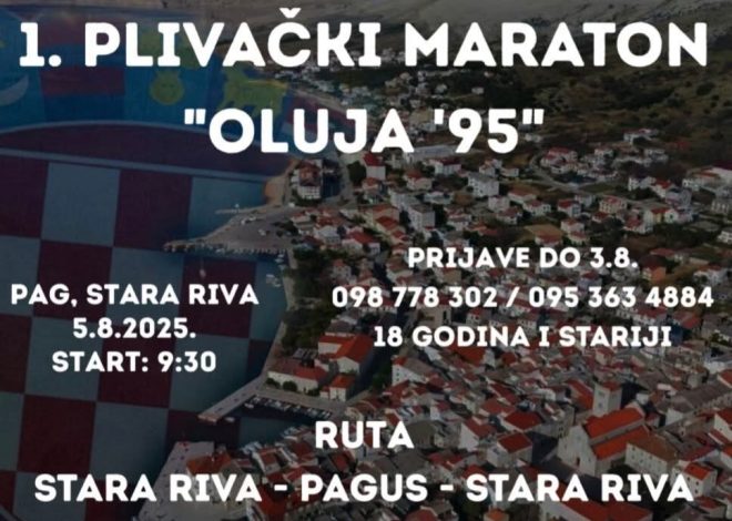 Pag: 1. Plivački maraton „OLUJA ‘95“
