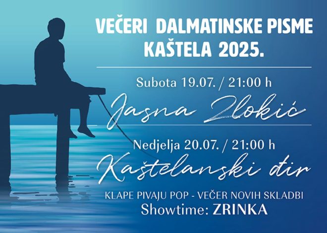 Klapa Sol predstavlja novu pjesmu na Večeri dalmatinske pisme u Kaštel Sućurcu
