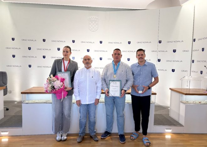 Novalja: prijem kod gradonačelnika za istaknute Novaljske sportaše