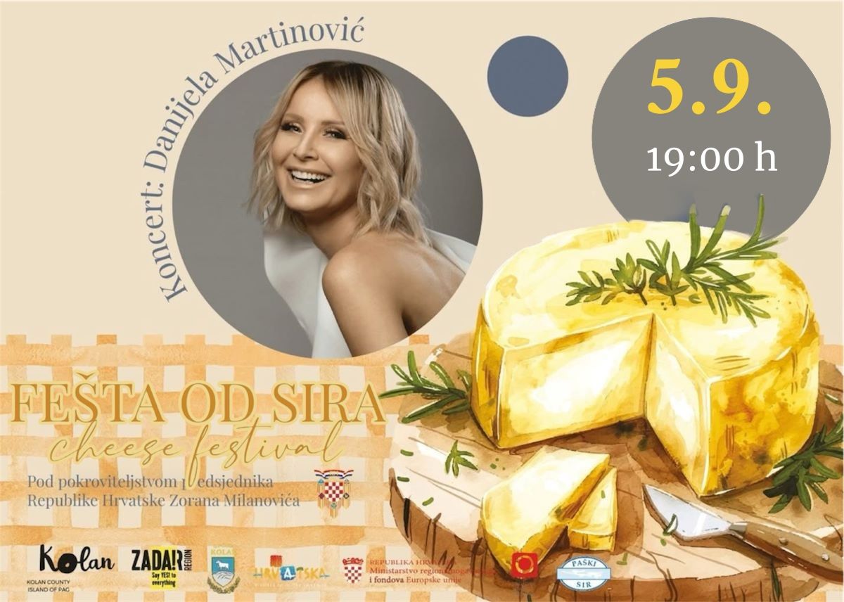 5. rujna – novi datum Fešte od sira u Kolanu