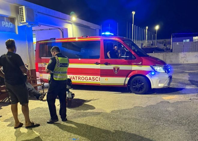 Paški vatrogasci sudjelovali u spašavanju strankinje u Velebitskom kanalu