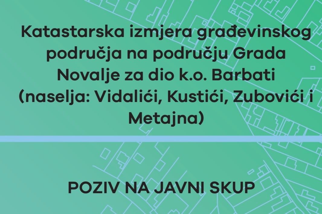 Poziv na javni skup za dio k. o. Barbati