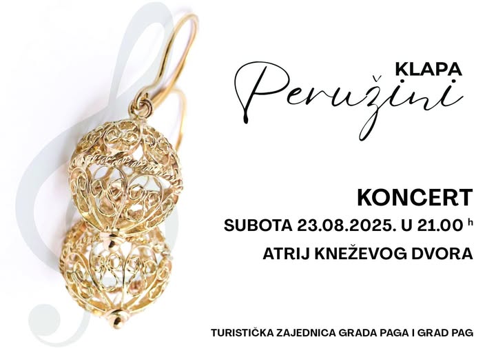 Klapa Peružini pjeva u atriju Kneževog dvora