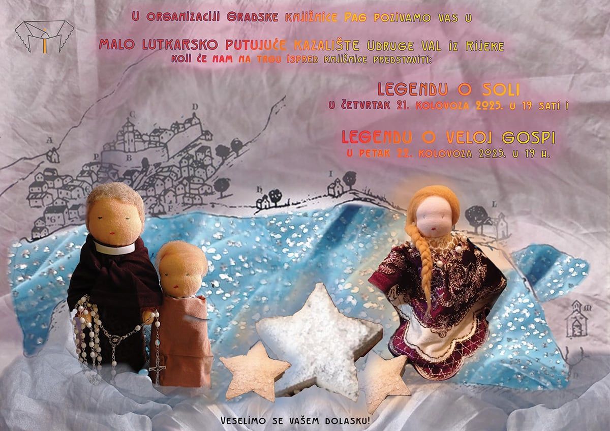 GK Pag i Malo lutkarsko putujuće kazalište Udruge Val predstavljaju paške legende