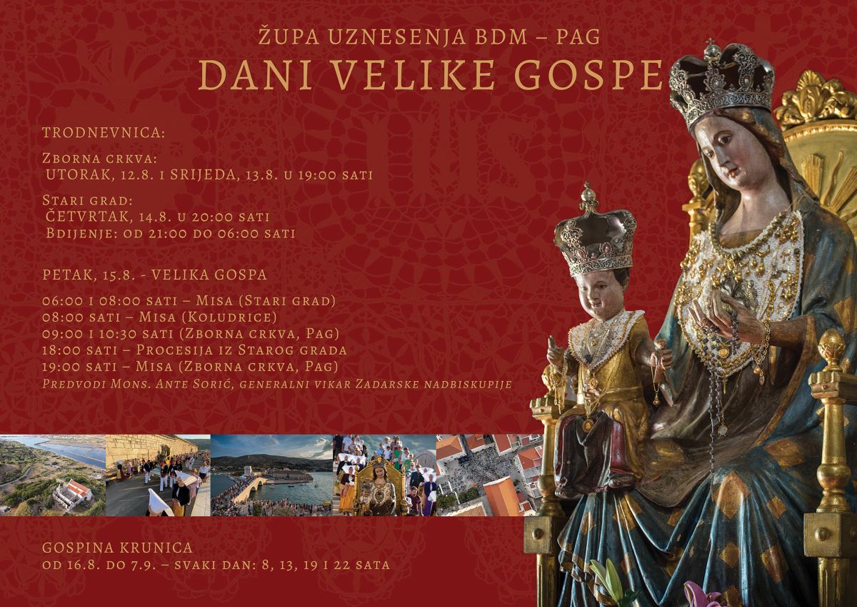 Proslava blagdana Velike Gospe u Pagu