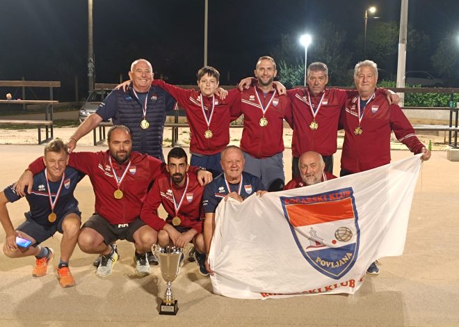 Boćarski Klub Povljana osvojio županijski kup