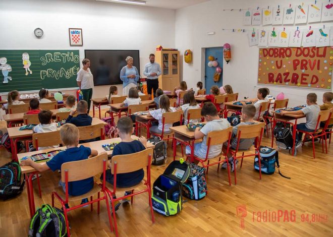 Počela nova nastavna godina; u Pagu 24 prvašića