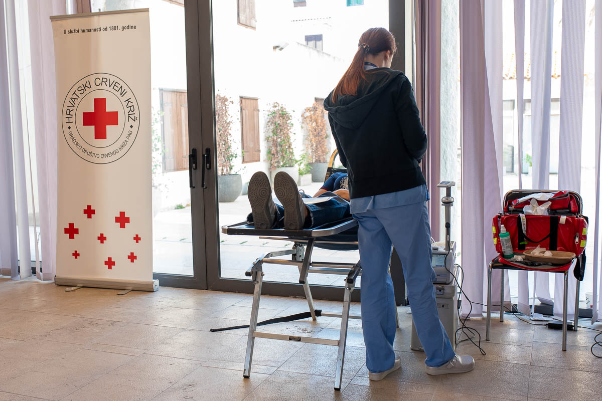 U organizaciji Gradskog društva crvenog križa Pag prikupljene 45 doza krvi