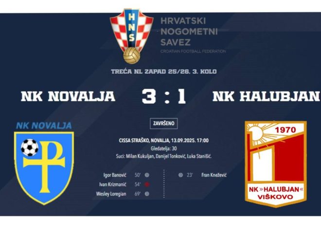 Pobjeda Novalje na domaćem terenu