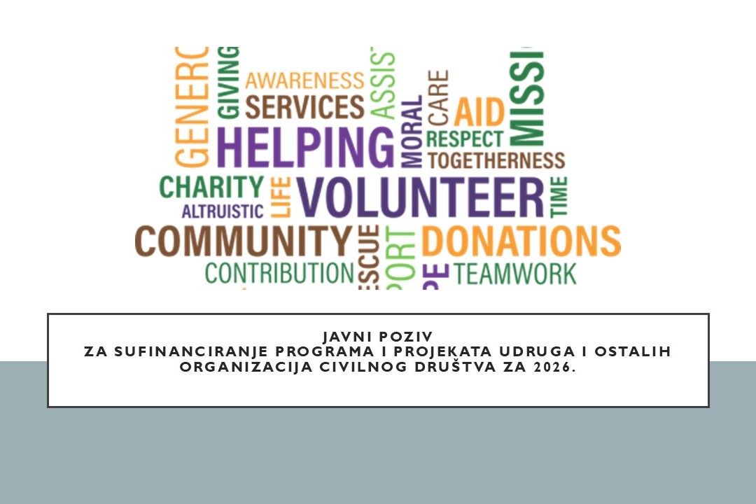 Javni poziv za sufinanciranje programa i projekata udruga i ostalih organizacija civilnog društva na području Općine Kolan za 2026.