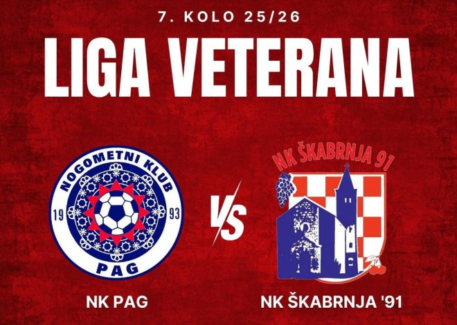 Veterane NK Pag na Julovici porazili veterani NK Škabrnje