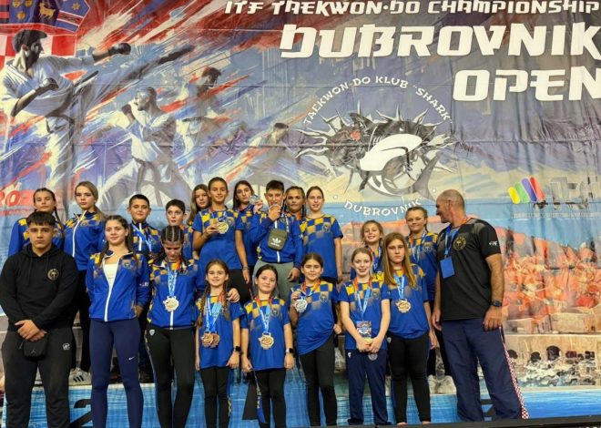 Dubrovnik Open 2025: 13 medalja Taekwon-do kluba Novalja