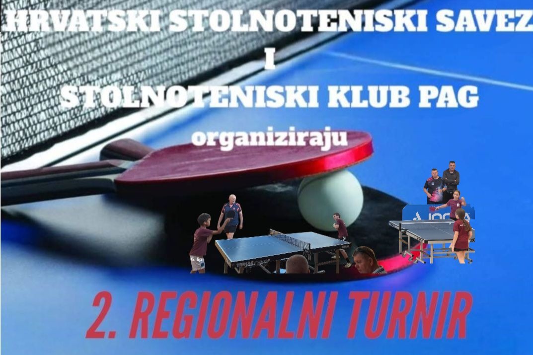 Pag: 2. regionalni turnir u stolnom tenisu za mlađe kategorije
