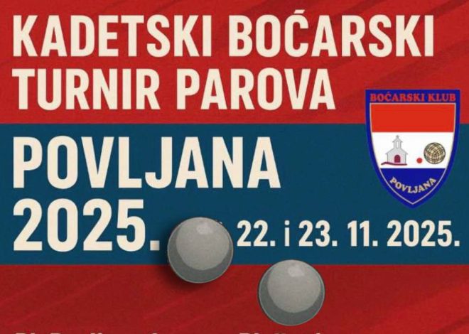Kadetski boćarski turnir parova Povljana 2025.