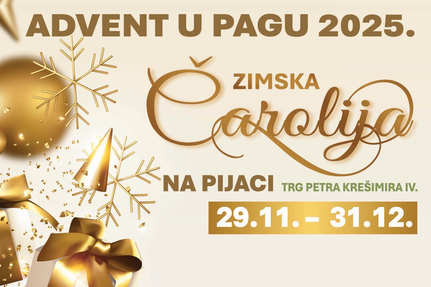 Program drugog vikenda Adventa u Pagu 2025.