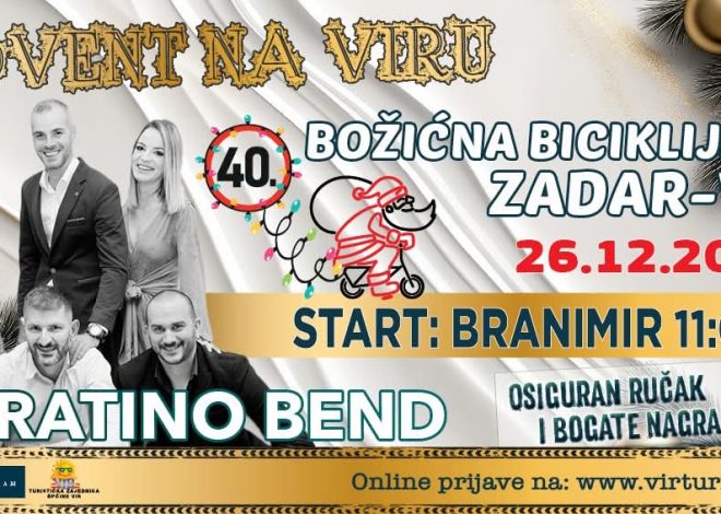Jubilarna 40. biciklijada od Zadra do Vira
