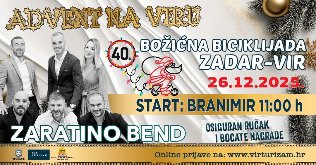 Jubilarna 40. biciklijada od Zadra do Vira