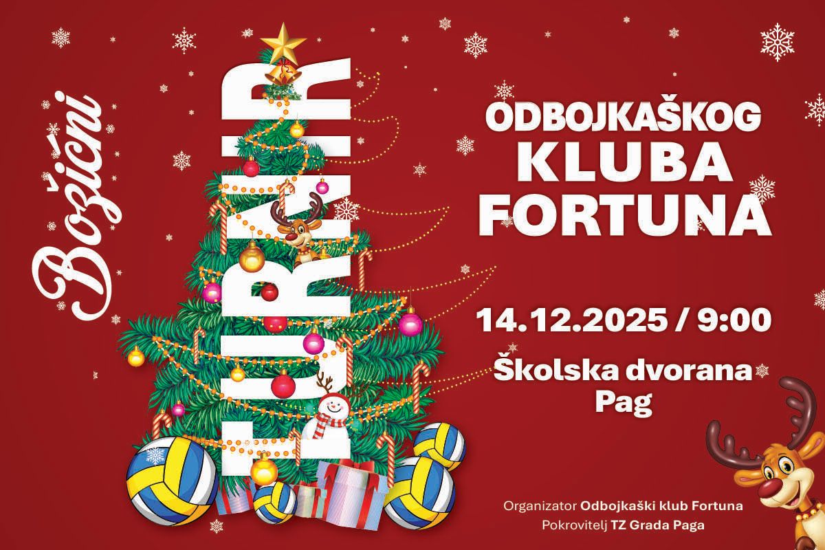 Božićni odbojkaški turnir u Pagu
