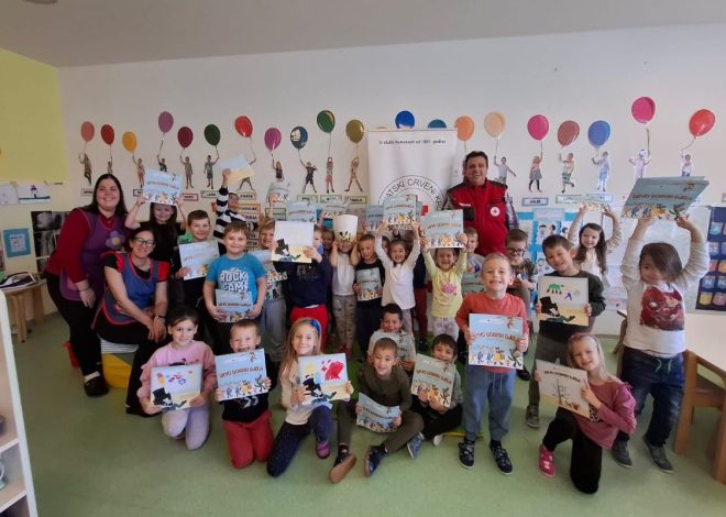 Predstavljanje slikovnice Hrvatskog Crvenog križa u Dječjem vrtiću Paški mališani