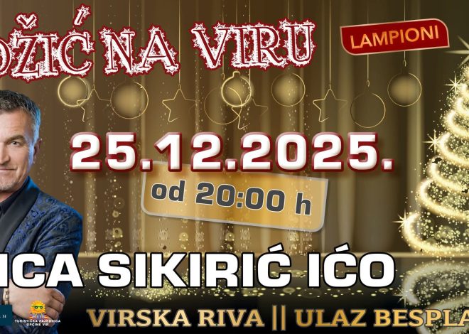 Ivica Sikirić Ićo za Božić pjeva Viranima