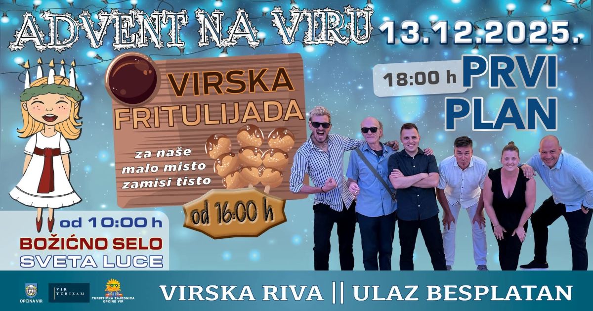 U subotu prva Virska fritulijada