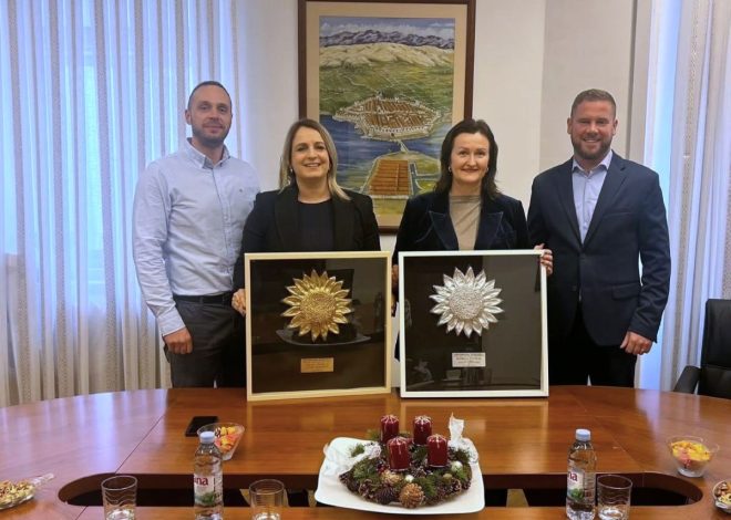 Primanje u Uredu gradonačelnika Grada Paga za dobitnice nagrada