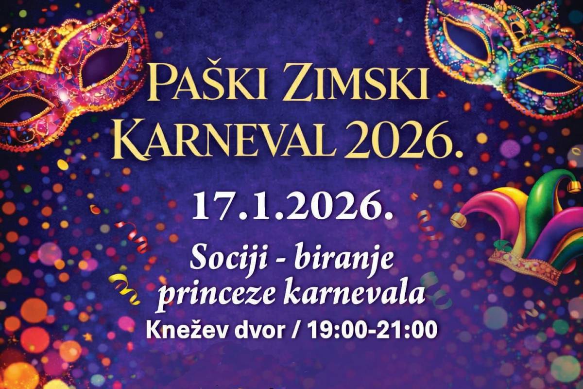 Paški karneval ide dalje uz izbor Princeze karnevala i Iću