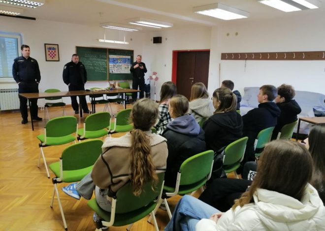 Suradnja paške srednje škole i PPU Pag na prevenciji ovisnosti