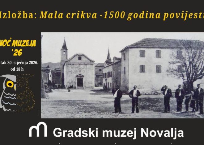 Gradski muzej Novalja pripremio bogat program za Noć muzeja ´26