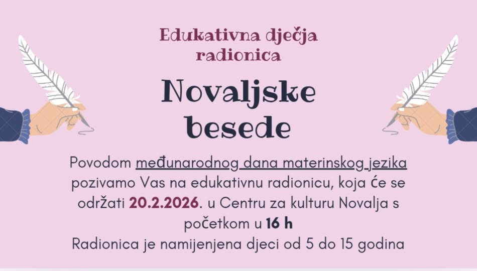 Novalja: Edukativnu radionica „Novaljske besede” povodom Međunarodnog dana materinskog jezika